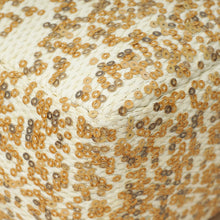 Chanel Bicolor Raffia Sequins Single Flap Jumbo Bag