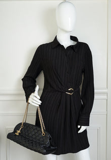 Chanel Black CC Just Mademoiselle Bowling Bag