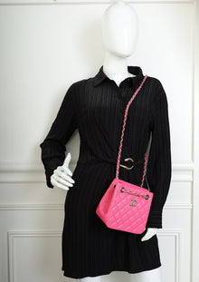 Chanel Pink Mini Bucket Shoulder Bag