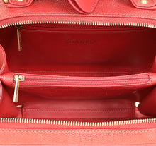 Chanel Red CC Filigree Medium Vanity Bag