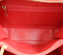 Chanel Red CC Filigree Medium Vanity Bag