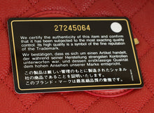 Chanel Red CC Filigree Medium Vanity Bag