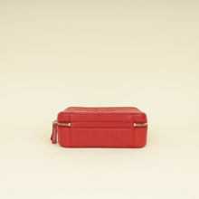 Chanel Red CC Filigree Medium Vanity Bag