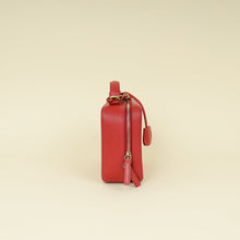 Chanel Red CC Filigree Medium Vanity Bag