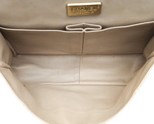 Chanel Pearl Beige Python CC Classic Double Flap Jumbo Bag
