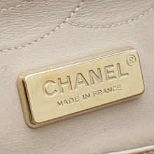 Chanel Pearl Beige Python CC Classic Double Flap Jumbo Bag