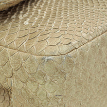 Chanel Pearl Beige Python CC Classic Double Flap Jumbo Bag