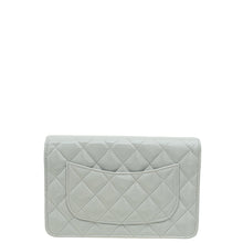 Chanel Grey CC Shiny Wallet On Chain