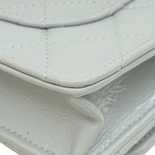 Chanel Grey CC Shiny Wallet On Chain