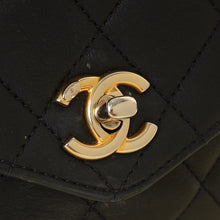 Chanel Black CC Top Handle Envelope Flap Bag