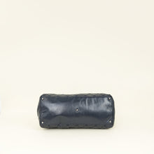 Chanel Indigo Blue CC Quilted Hidden Chain Bowler Bag