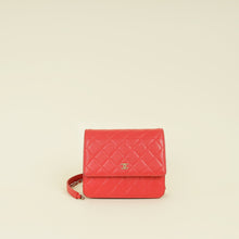 Chanel Red Square Wallet on Chain