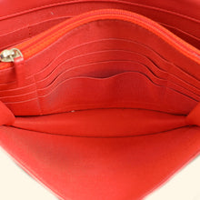Chanel Red Square Wallet on Chain