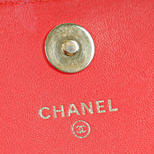 Chanel Red Square Wallet on Chain