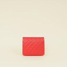 Chanel Red Square Wallet on Chain