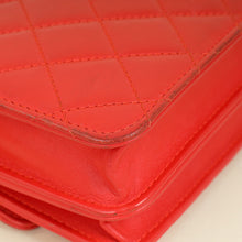 Chanel Red Square Wallet on Chain
