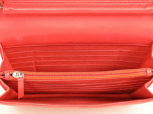 Chanel Red Square Wallet on Chain