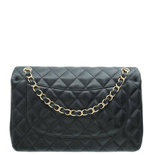 Chanel Black CC Classic Double Flap Jumbo Bag