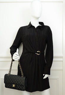 Chanel Black CC Classic 11.12 Double Flap Medium Bag
