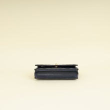 Chanel Navy Blue CC Top Handle Wallet On Chain