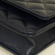 Chanel Navy Blue CC Top Handle Wallet On Chain