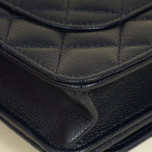 Chanel Navy Blue CC Top Handle Wallet On Chain