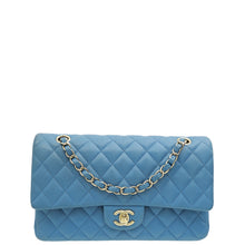 Chanel Blue CC Classic Double Flap Medium Bag