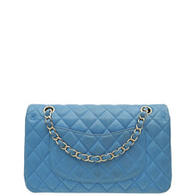 Chanel Blue CC Classic Double Flap Medium Bag