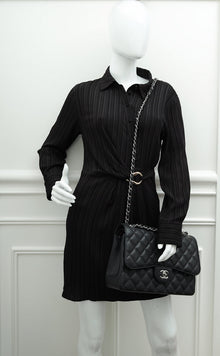 Chanel Black CC Classic Double Flap Jumbo Bag