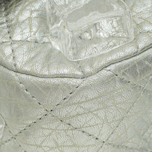 Chanel Metallic Silver Aged Ice Cube On the Rocks Flap Bag
