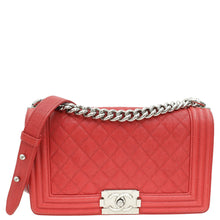 Chanel Red Le Boy Medium Bag