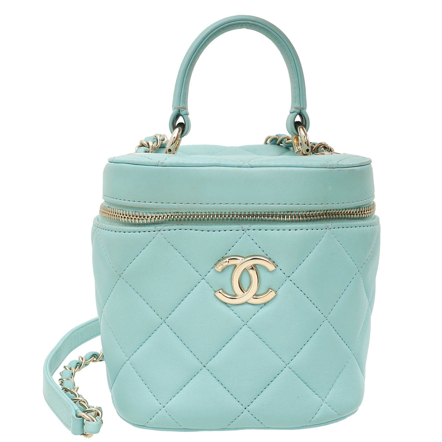 Chanel Mint Green CC Trendy Vanity Case