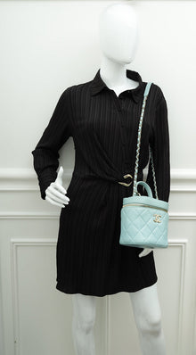 Chanel Mint Green CC Trendy Vanity Case