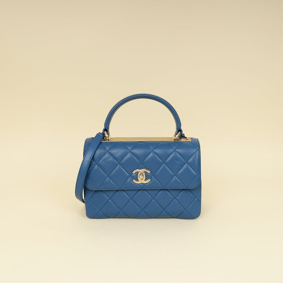 Chanel Blue Trendy Flap Bag