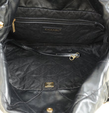 Chanel Black 22 Small Shiny Bag