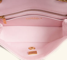 Chanel Rose Clair CC Camellia Crush Mini Rectangular Flap Bag