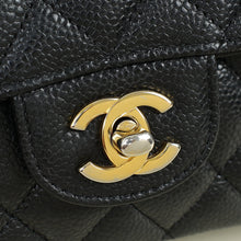 Chanel Black CC Classic 11 , 12 Double Flap Medium Bag