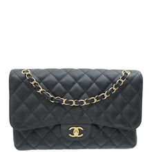 Chanel Black CC Classic Double Flap Jumbo Bag