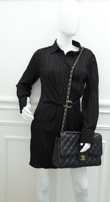 Chanel Black CC Classic Double Flap Jumbo Bag