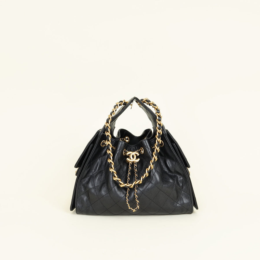 Chanel Black CC Chanel 25 Small Handbag