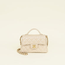 Chanel Beige Top Handle Small Flap Bag
