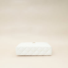 Chanel White CC Quilted Top Handle Slim Vanity With Chain