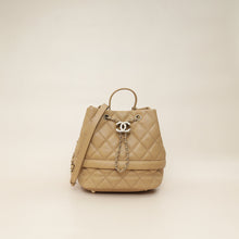 Chanel Beige CC Rolled Up Drawstring Bucket Bag