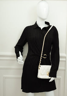 Chanel White CC Plexiglass Quilted Coco Love Flap Bag