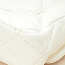 Chanel White CC Plexiglass Quilted Coco Love Flap Bag