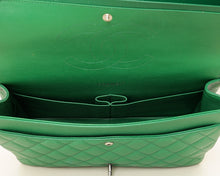 Chanel Green Classic Maxi Double Flap Bag
