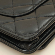Chanel Black Maxi Pearls Wallet on Chain