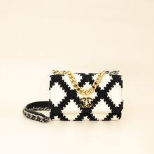 Chanel Bicolor Crochet Chanel 19 Wallet on Chain