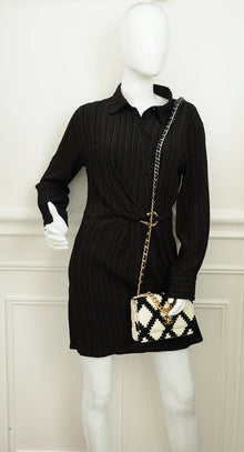 Chanel Bicolor Crochet Chanel 19 Wallet on Chain