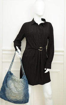 Chanel Blue Denim Chanel 22 Small Bag